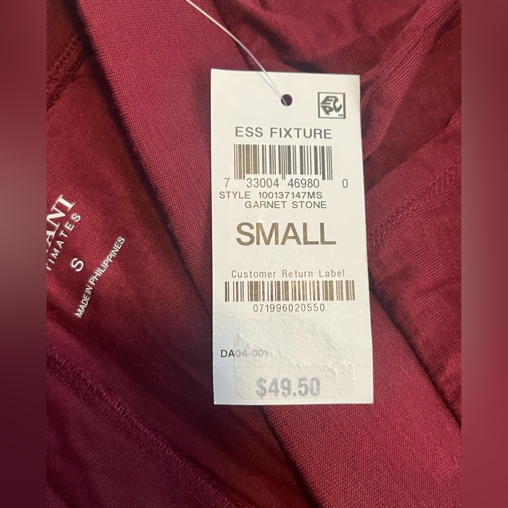 ALFANI Essentials Ultra-Soft Knit Jogger Pajama Pants Red Stone Sz Small - Picture 7 of 9